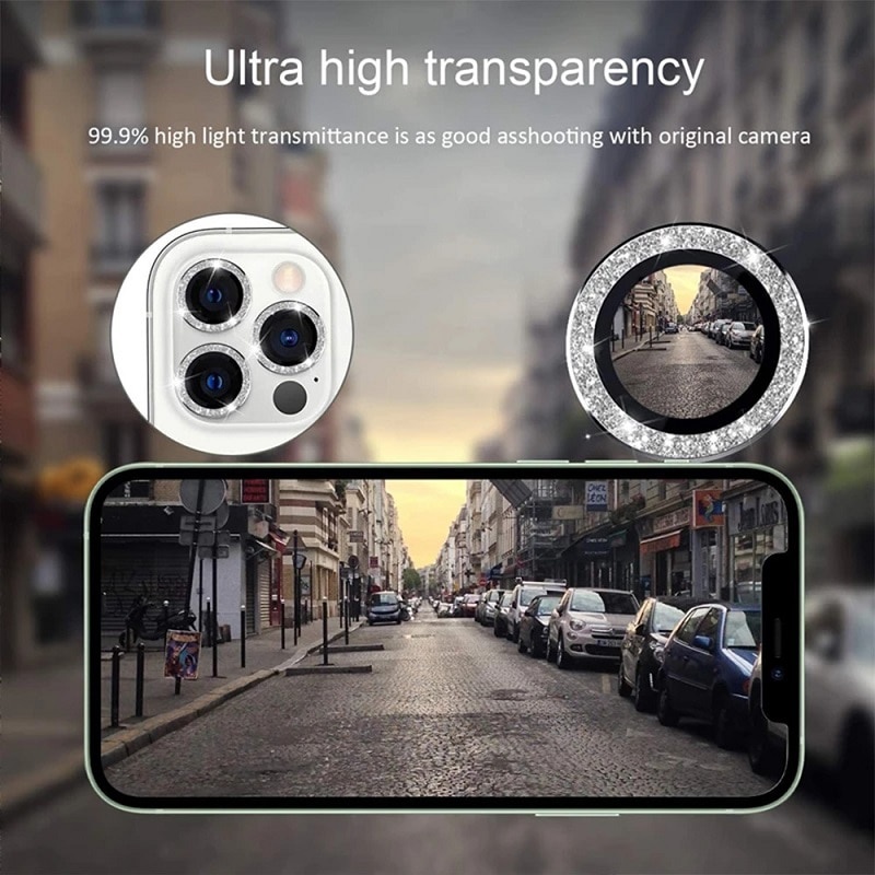 Miếng Dán Cường Lực Bảo Vệ Camera Cho iPhone 13 Pro Max iPhone 11 Pro Max 12 Mini