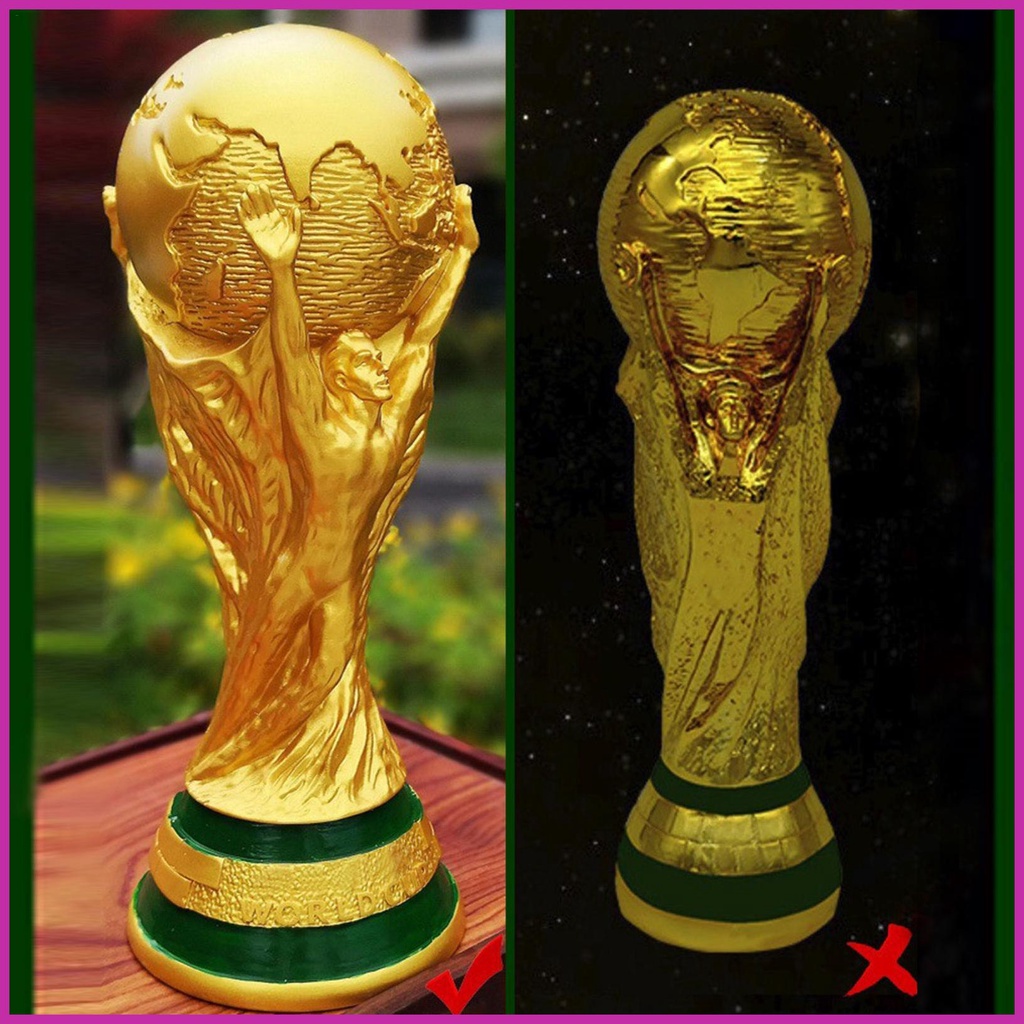 Mô Hình Cúp Bóng Đá Bằng Nhựa Resin 13/21/27/36cm 2022 Dùng Để Trang Trí