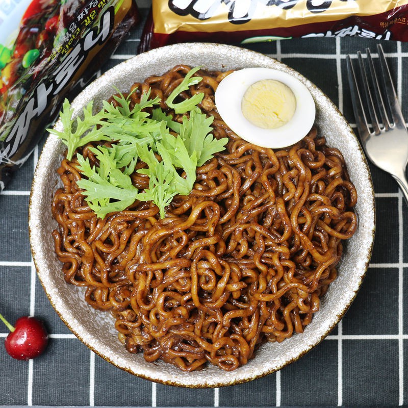 Mì Cay Hàn Quốc Samyang, Mì Tươnrg Đen Lốc 5 Gói 140Gr | BigBuy360 - bigbuy360.vn