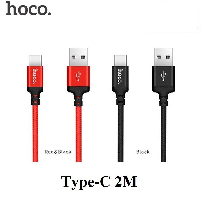 Dây Sạc Nhanh Dây Dù Hoco x14 Type-C 1M/2M Dành Cho Các Dòng Máy Android Type-C - Bảo Hành Chính Hãng 12 Tháng