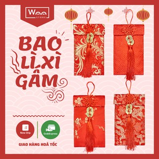 Bao lì xì vải gấm cao cấp ngày tết