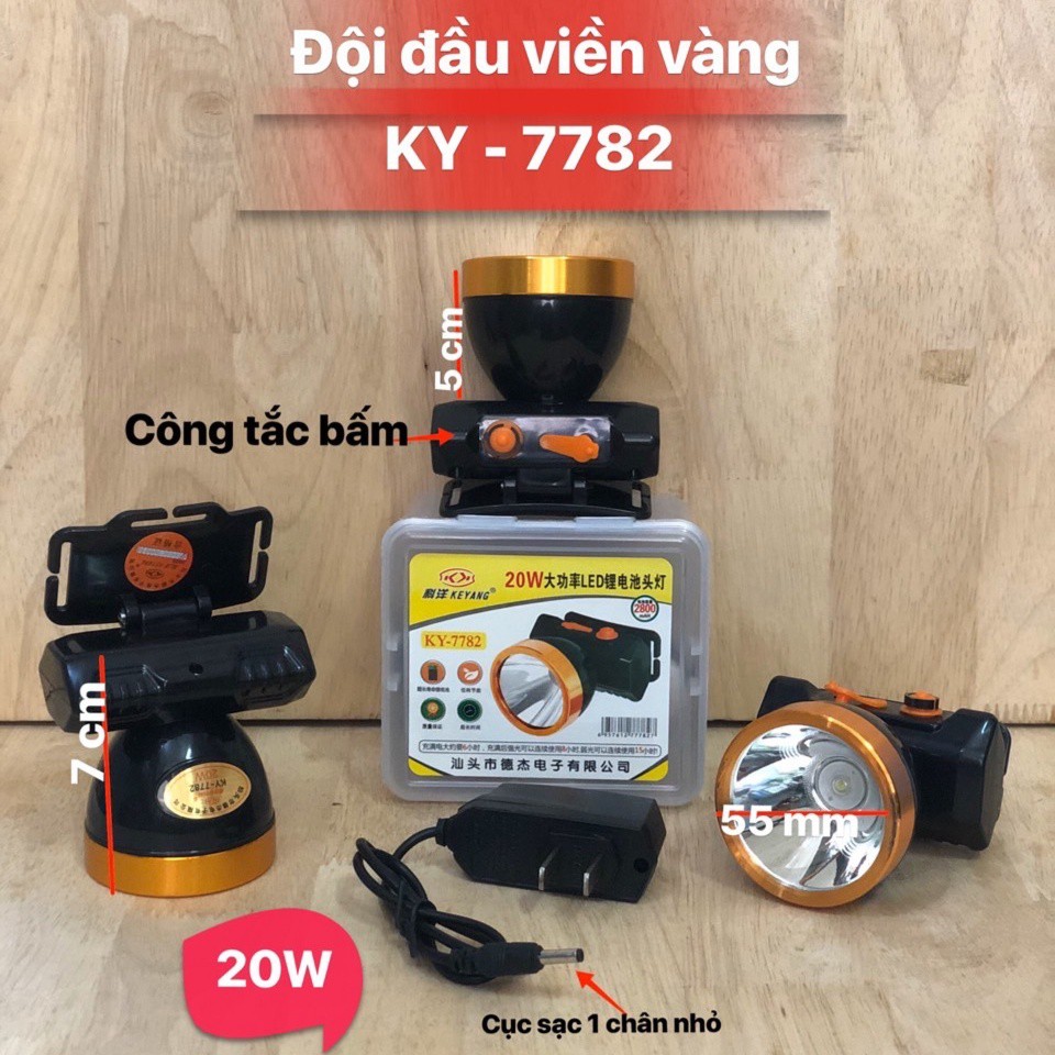 Đèn Đội Đầu Đèn Đầu 1 Đèn Công Suất 10W Có Sạc Tuổi Thọ Cao Tiết Kiệm Năng Lượng