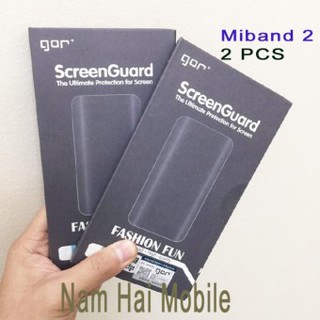 Bộ 2 tấm dán màn hình cho Miband 2 hãng Gor