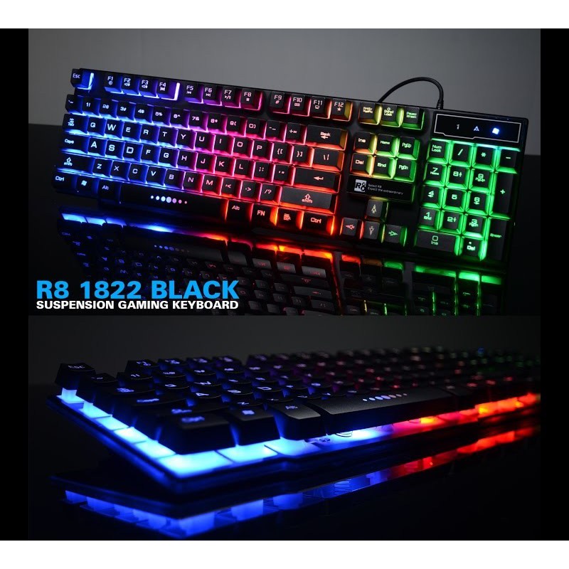 Bàn phím đèn Led Gaming Select R8_1822