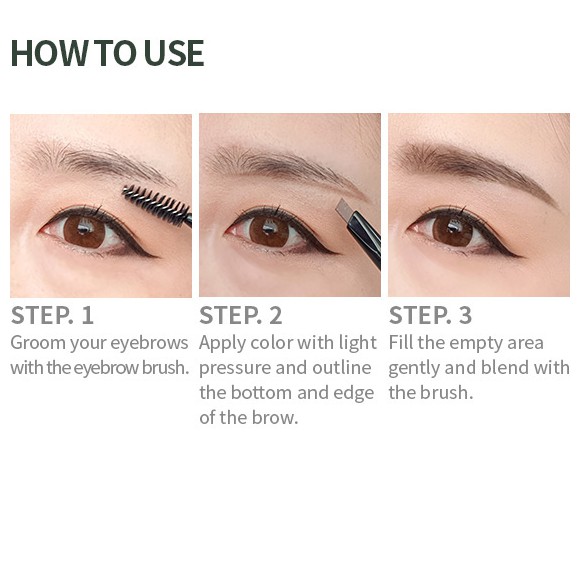 (Hàng Mới Về) Chì Kẻ Lông Mày Murir Thiết Kế Vỏ Cứng Kiểu Công Chúa | BigBuy360 - bigbuy360.vn