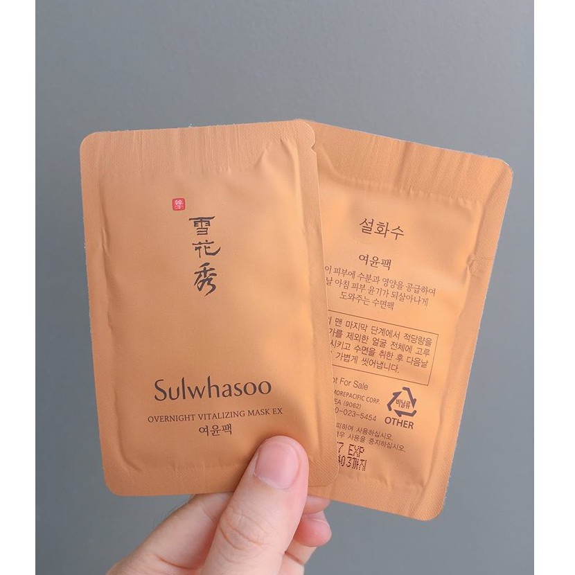 Gói mặt nạ ngủ dưỡng trắng và tái tạo da Sulwhasoo Overnight Vitalizing Mask 3ml