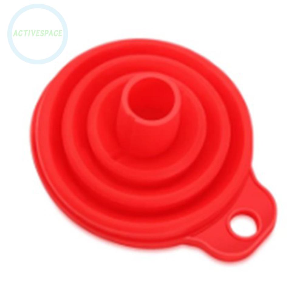 Car Funnel Filler Oil Foldable Silicone Space Saving Up 7cmX6cm Screen