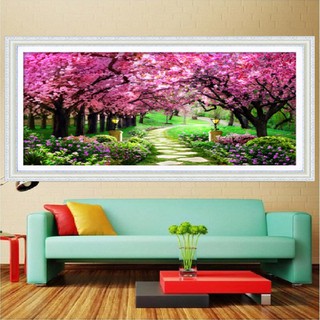 Tranh thêu chữ thập Con Đường Tình Yêu (CHƯA THÊU)