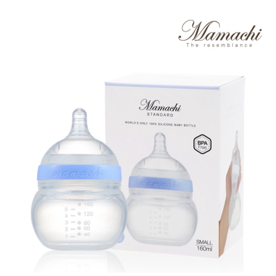 Bình Sữa Mamachi  Sillicone Chống Va Đập Và An Toàn Cho Bé Mamachi Baby Bottle Standard 160ml/260ml GomiMall