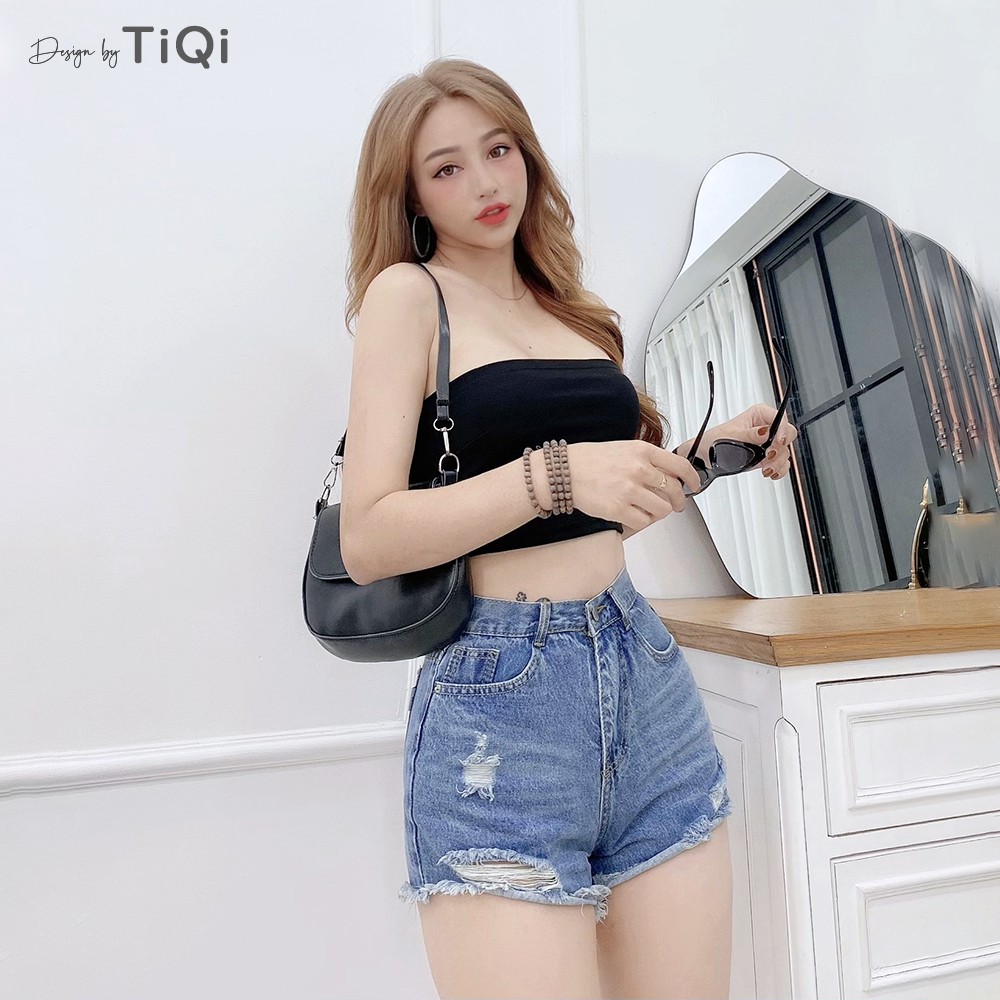 Quần Short Jean Nữ lưng cao TiQi Jeans S1-476 | BigBuy360 - bigbuy360.vn