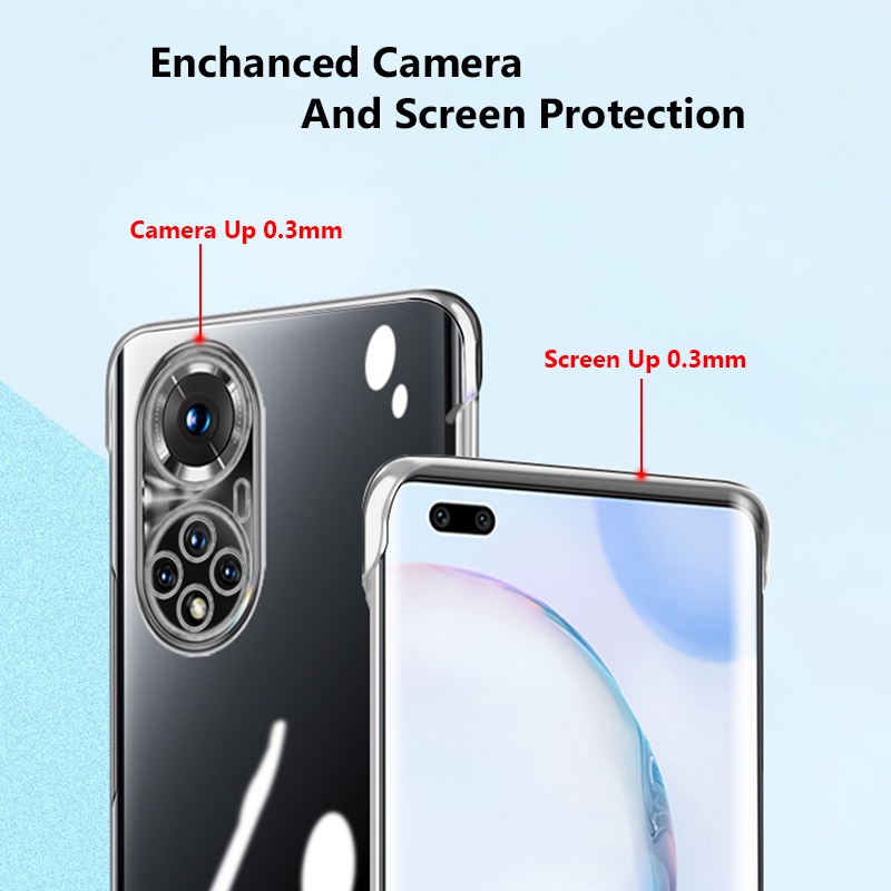 Ốp Điện Thoại PC Cứng Trong Suốt Siêu Mỏng Không Viền Dọc Cho Honor Magic4 Magic3 Magic 4 3 Pro Plus 5G