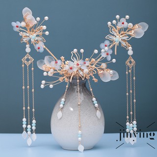 GETNOIVAS Bộ Trâm Cài Tóc Phong Cách Cổ Điển Thanh Lịch Cho Nữ