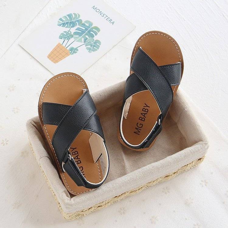 Dép Quai Hậu Quai Chéo Trần Chỉ Chính Hãng MG Baby Cho Bé Trai, Bé Gái KB028