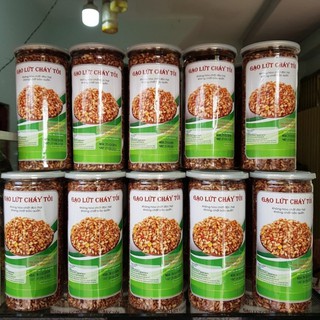 combo 5 hũ Gạo lứt cháy tỏi ĂN CHAY ĐƯỢC- 300gr GIÒN TAN