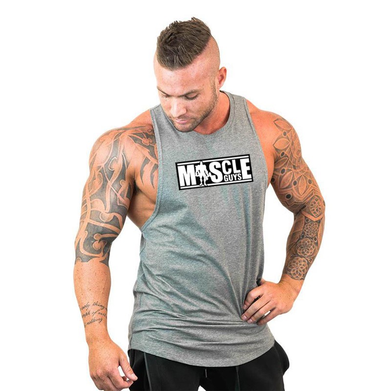 Mens Korean Fashion Vest Sinlgets Cotton Oneck Sleeveless Mens Fashion Otdoor Training Wear