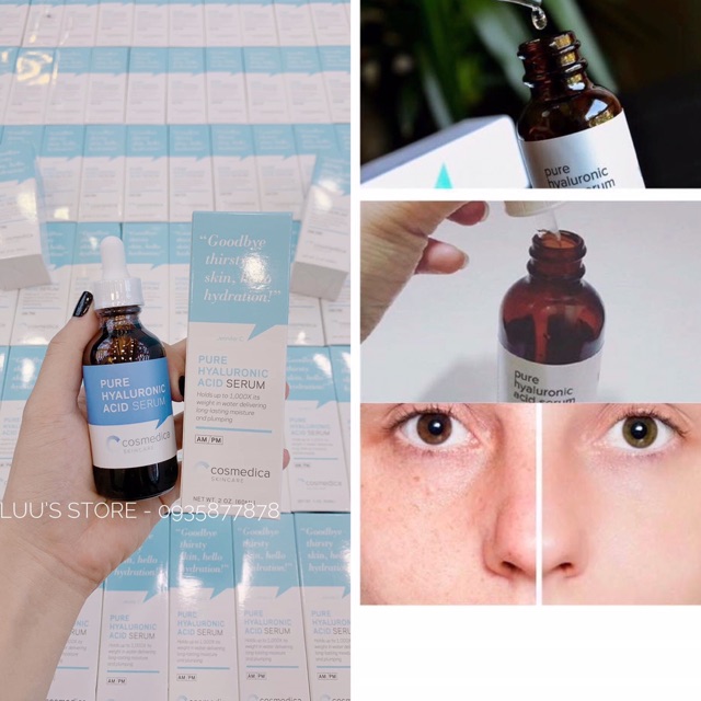 Serum cấp nước Cosmedica Pure Hyaluronic Acid (HA) Serum