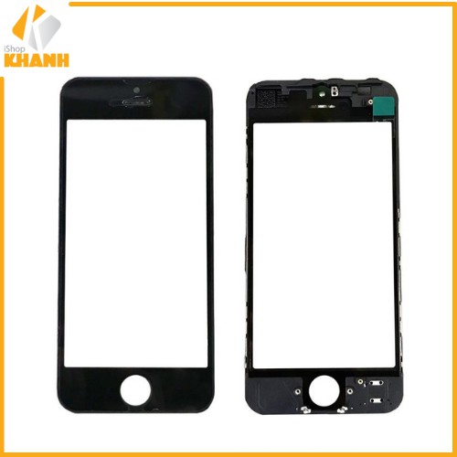Kính liền ron Iphone 5S, 5SE màu đen