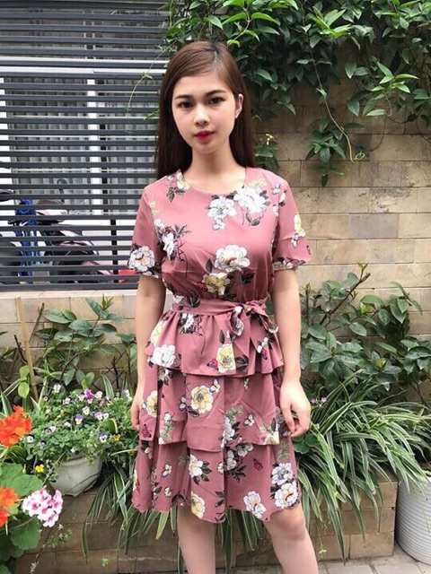 Váy maxi hoa tầng | BigBuy360 - bigbuy360.vn