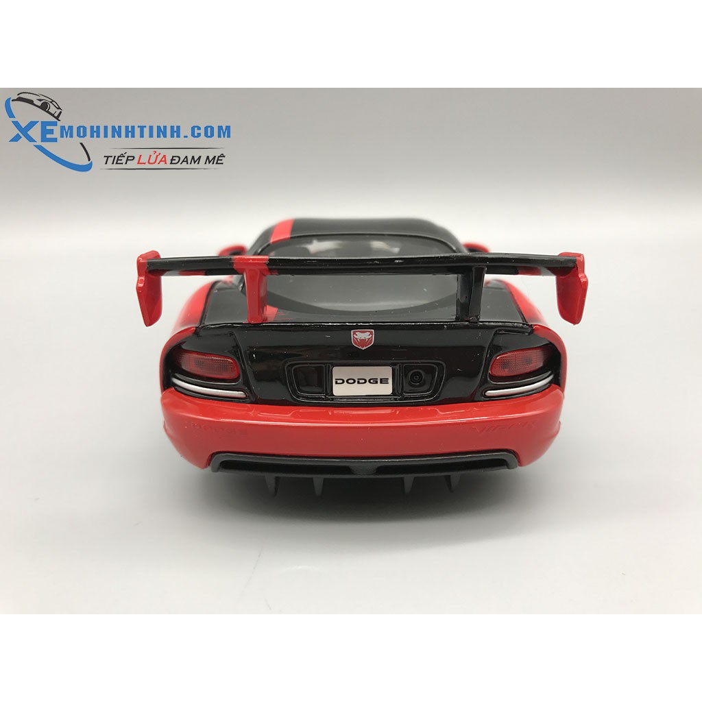 Xe Mô Hình Dodge Viper Srt10 Acr 1:24 Bburago (Đỏ Đen)