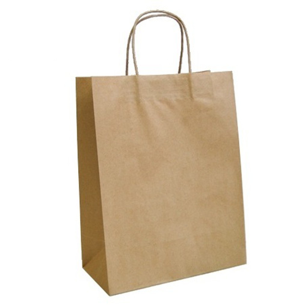 Túi giấy môi trường - 100 cái - ngang 19cm  cao 25cm  hông 13cm