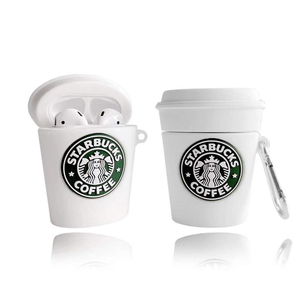 Vỏ Đựng Bảo Vệ Hộp Sạc Tai Nghe Airpods 1 / 2 Hình Ly Starbuck