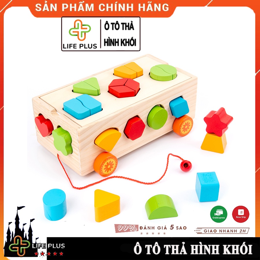 Đồ Chơi Gỗ Ô Tô Hộp Thả Hình Khối Đẹp Cho Bé Phát Triển Tư Duy Tăng Khả Năng Cầm Nắm Khéo Léo - Đồ Chơi Giao Dục Trẻ Em