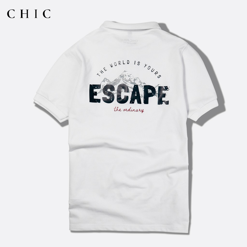 Áo Polo nam cổ bẻ Escape in 3D - Vải cá sấu CVC Cotton Cao Cấp - Thiết kế chuẩn form trẻ trung - CHICWEAR