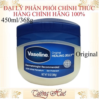 Sáp Vaseline 100% Pure Petroleum Jelly Original - 368g/450ml - Xanh.
