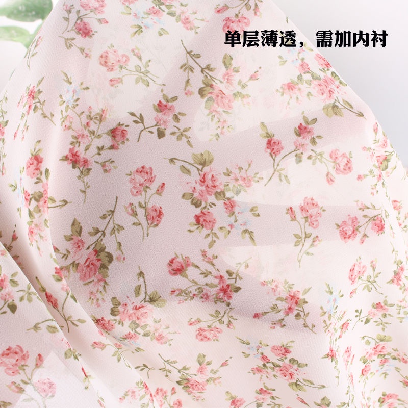 Vải Voan Cao Cấp Họa Tiết Hoa Cúc Nhỏ Phong Cách Pháp Dùng May Quần Áo Mùa Hè