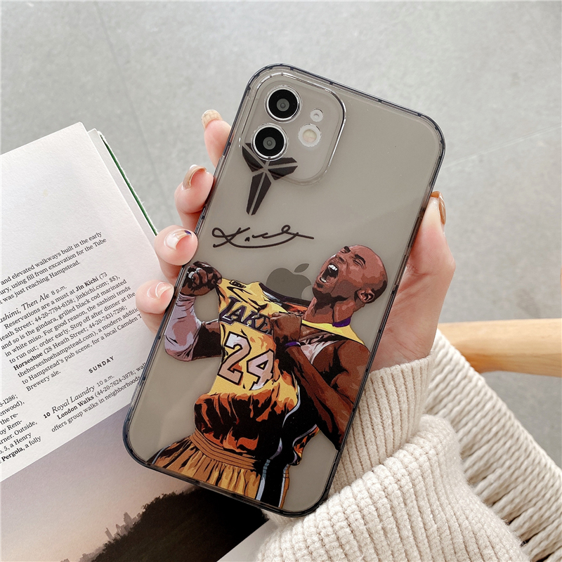 Ốp Điện Thoại Tpu Mềm Trong Suốt Hình Kobe Bryant 12promax Cho Iphone 12 11 Pro Max Se2020 7 8 Plus X Xs Max Xr