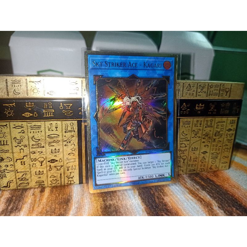 thẻ bài: Sky Striker Ace - Kagari - MAGO-EN038 - Premium Gold Rare 1st Edition