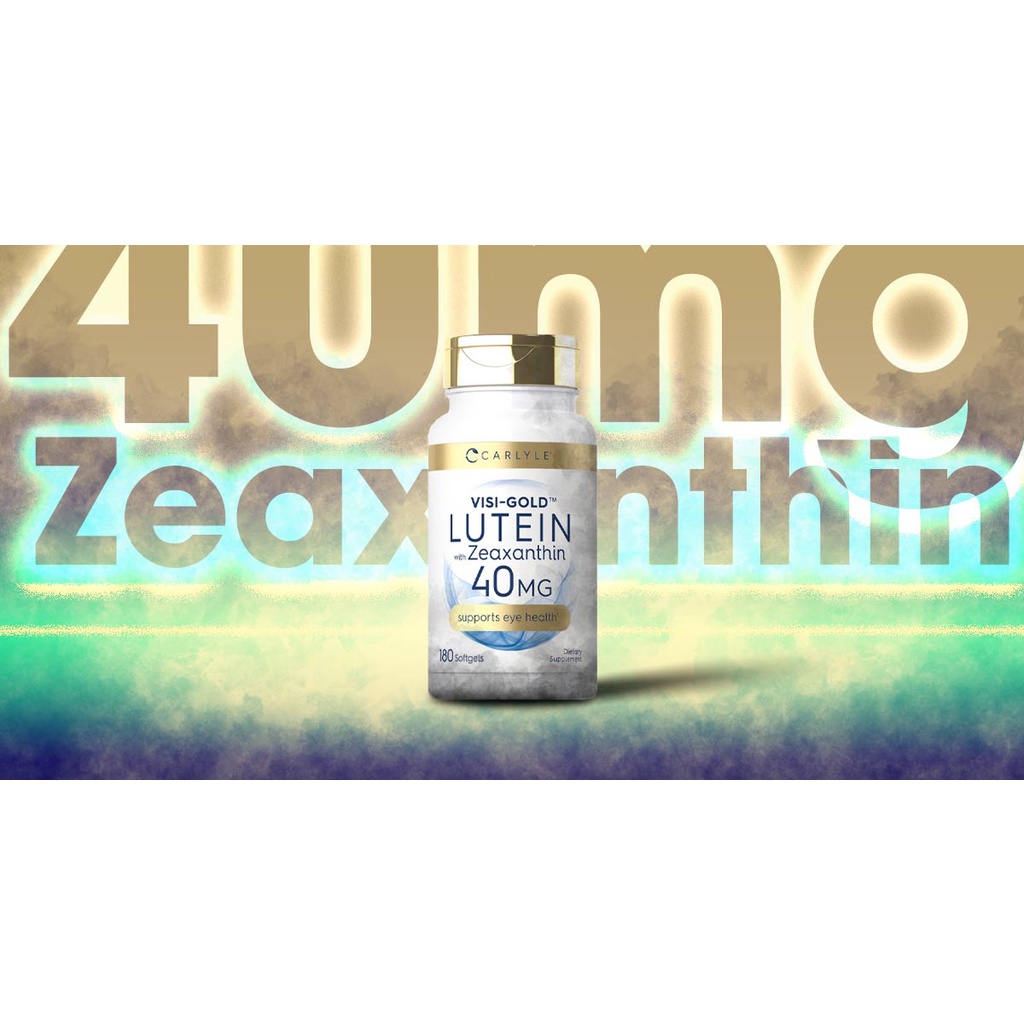 Hỗ trợ dinh dưỡng cho mắt Carlyle Lutein and Zeaxanthin 40mg Softgels 180 viên