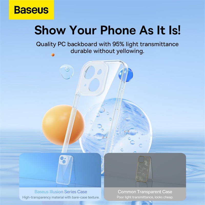 Ốp Điện Thoại Baseus Trong Suốt Chống Sốc Có 4 Màu Tùy Chọn Cho iPhone 14 Pro Max 14