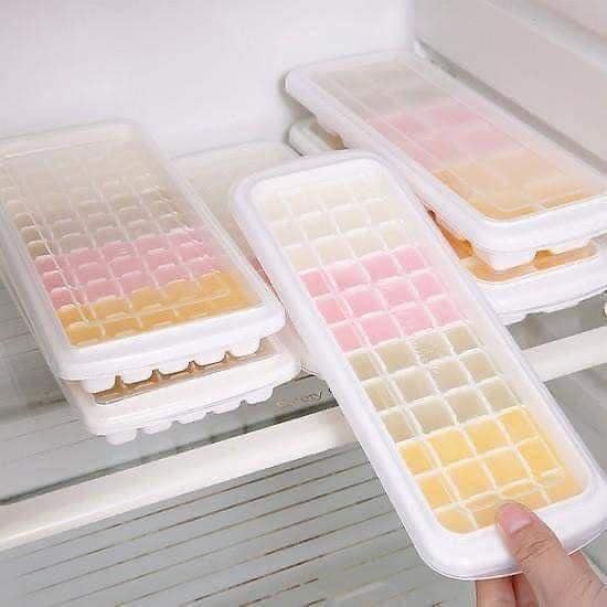Khay đá Inomata Nhật Bản loại 8 viên, 12 viên, 48 viên (có nắp)