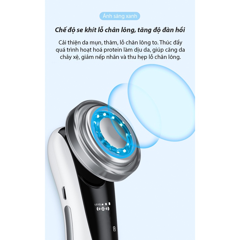 HỎA TỐC 2H-Máy đẩy tinh chất Ion Jubilee Mart Massage mặt, di tinh chất trẻ hóa làn da, chống lão hóa. Bảo hành 12 tháng