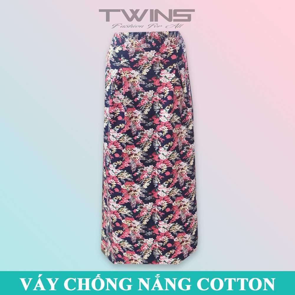 Váy chống nắng 2 lớp, 1 lớp chất cotton cao cấp mềm mịn thoáng mát dạng dán giúp che nắng cho nữ