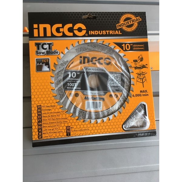 Lưỡi cắt nhôm hợp kim 254mm 100 răng TCT Saw Blade INGCO TSB3254210 cốt 30mm, 25.4mm, 16mm