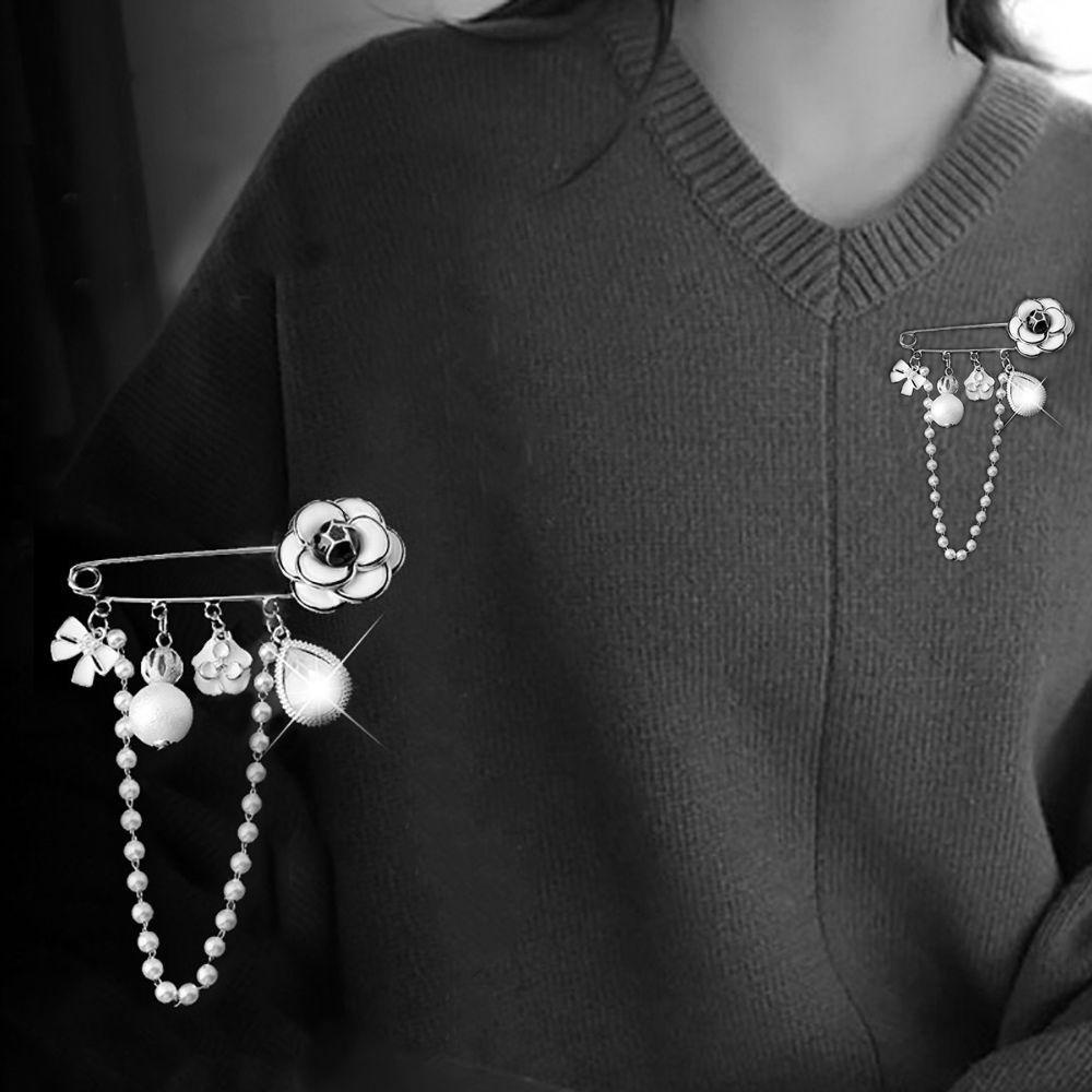 JARRED Trâm Cài Áo Hình Hoa &amp; Bướm Tráng Men Cho Nữ