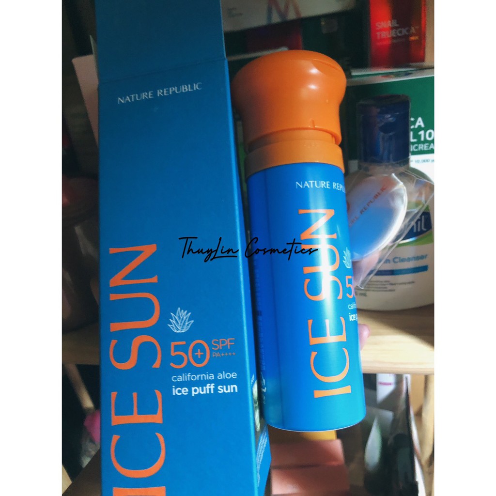 Kem Chống Nắng Ice Sun California Aloe Ice Puff Sun SPF50+ PA++++