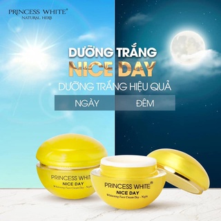 [TẶNG 5 MẶT NẠ TRẮNG DA] KEM DƯỠNG TRẮNG DA NICE DAY PRINCESS WHITE CHÍNH HÃNG DATE 2024