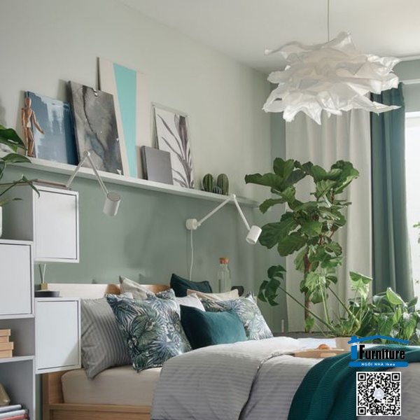 BỘ ĐUI VÀ CHAO ĐÈN THẢ TRẦN KRUSNING IKEA 85 cm