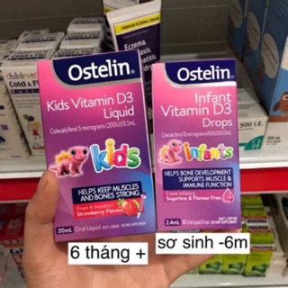 Vitamin D Liquid hương dâu và vitamin D3 Drop