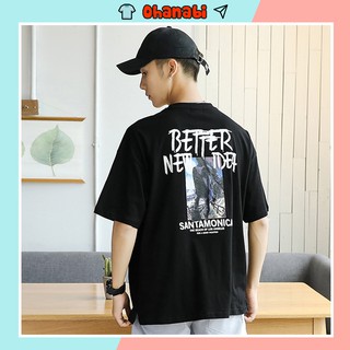 Áo thun trơn nam nữ form rộng in hình phong cách hàn quốc vải dày mịn BETTER