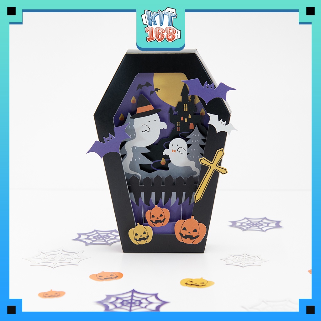 Mô hình giấy Hộp Lễ hội Halloween cute