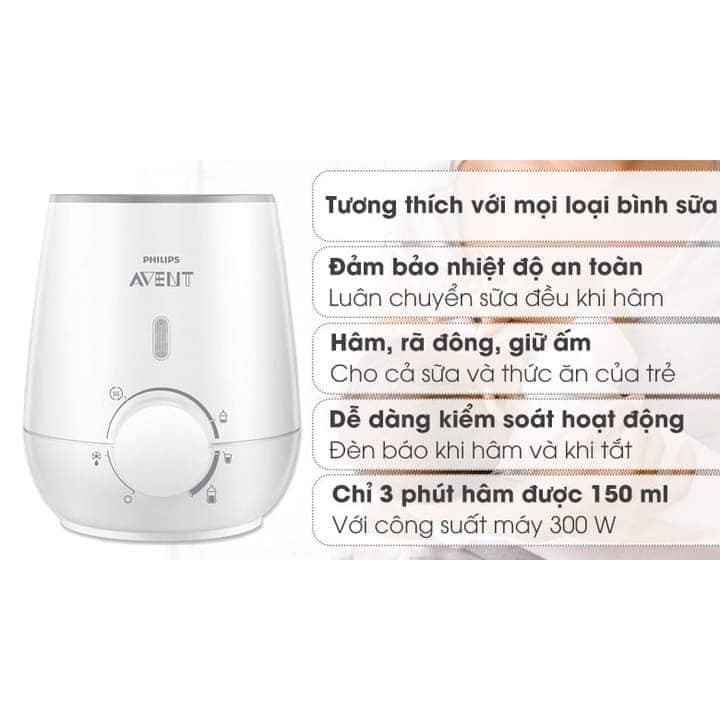 Máy hâm sữa PHILIPS AVENT SCF355 - Hàng Nội Địa Đức