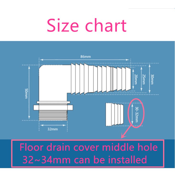 PNL Bộ nắp cống thoát nước máy giặt, chống trào ngược xà phòng, nước thải và mùi hôi