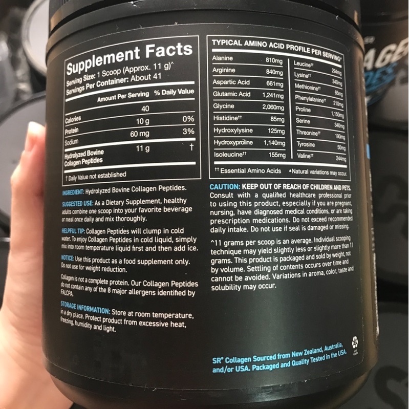 Bột Collagen thủy phân Collagen Peptides SR