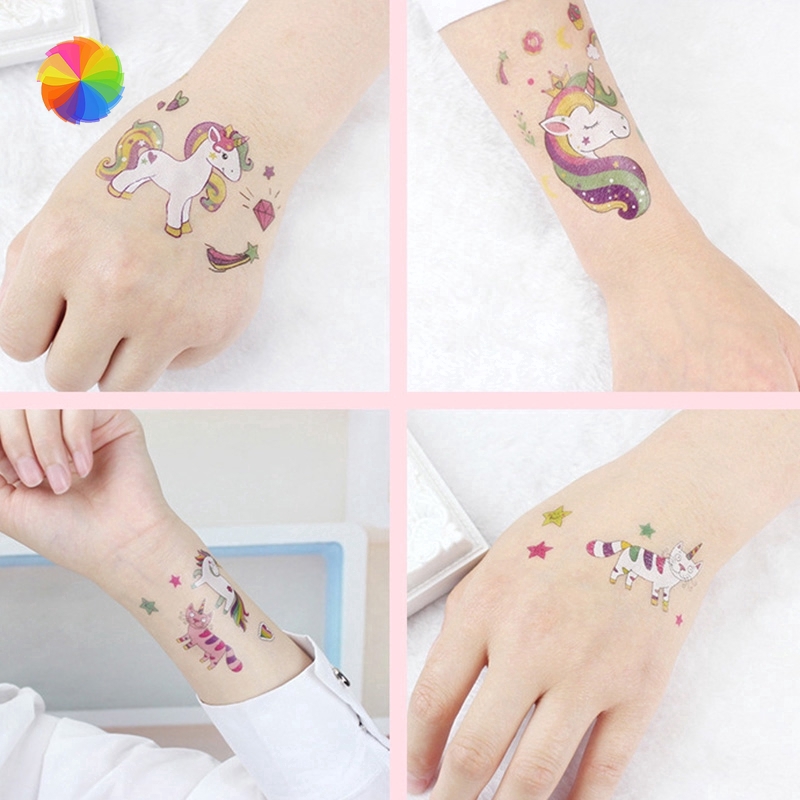 Hình Xăm Dán Tạm Thời Hình Kỳ Lân Đáng Yêu Cho Trẻ Em