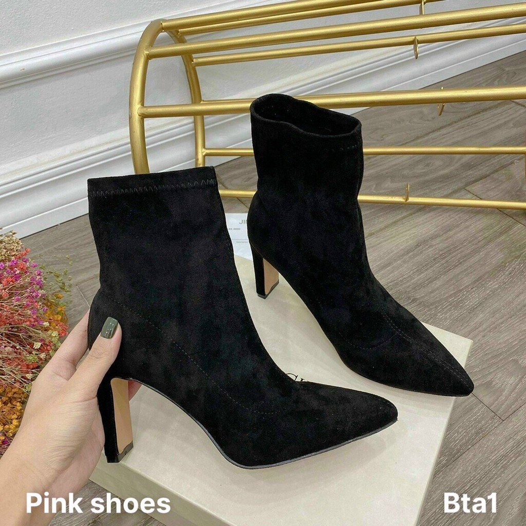 Combo boot gót gỗ và boot lưới hè
