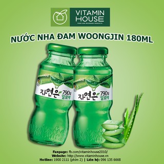 Nước nha đam Hàn Quốc Woongjin Aloe Vera 180ml [VITAMIN HOUSE]